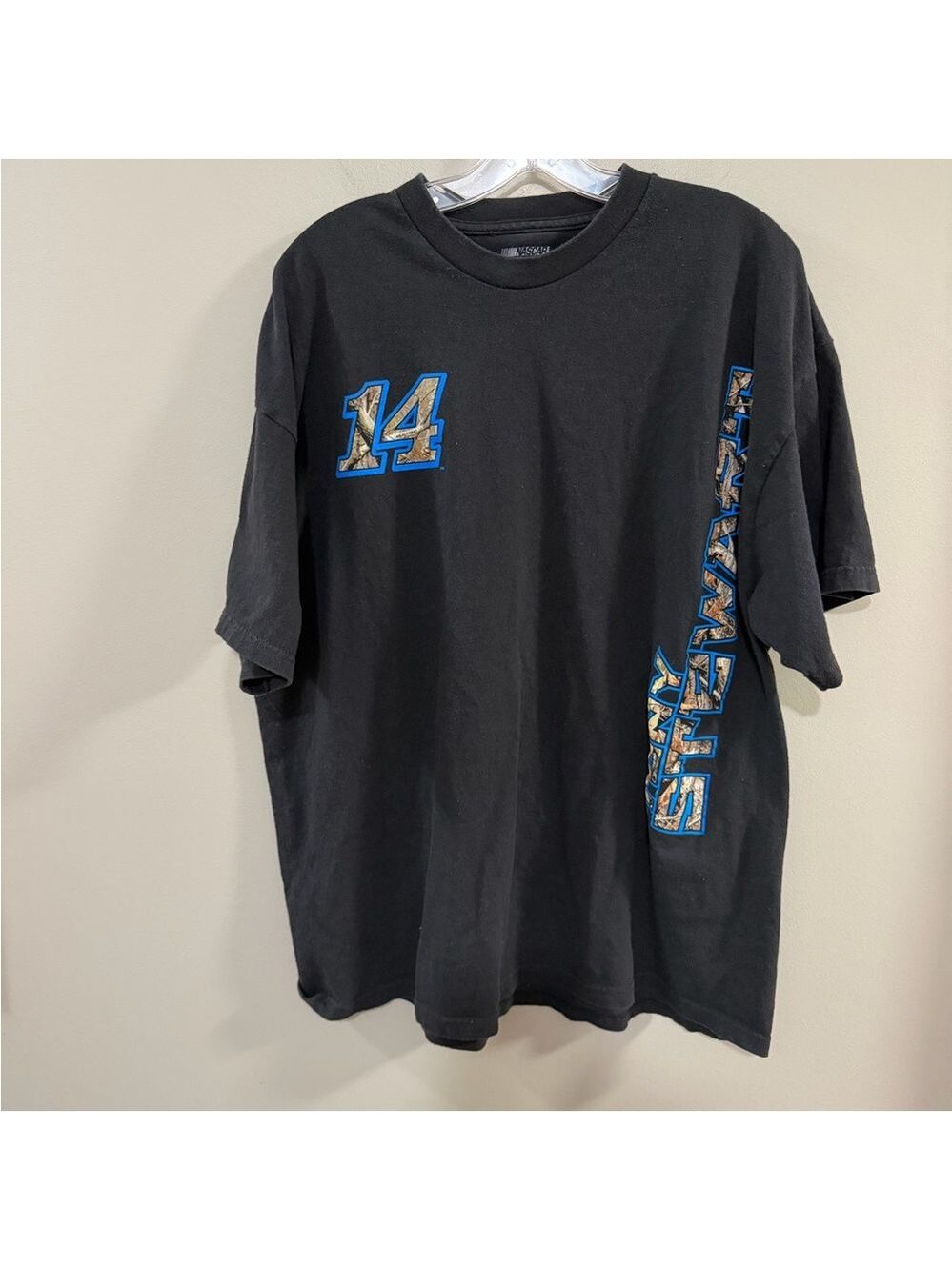 Nascar #14 Tony Stewart Camo Graphic Racing Short Sleeve Tee. Size XXL